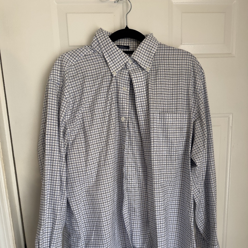 17 34/35 Plaid Saddlebred Dress Shirt
